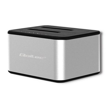 Replikator - QOLTEC STACJA DOKUJĄCA DYSKÓW 2XHDD/SSD 2.5 /3.5 SATA | USB 3.0 | KLONOWANIE Replikator - QOLTEC STACJA DOKUJĄCA DYSKÓW 2XHDD/SSD 2.5 /3.5 SATA | USB 3.0 | KLONOWANIE