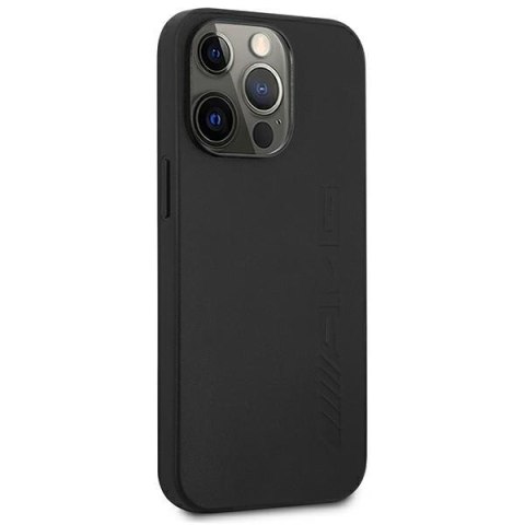AMG Leather Hot Stamped - Etui iPhone 14 Pro Max (czarny) AMG Leather Hot Stamped - Etui iPhone 14 Pro Max (czarny)