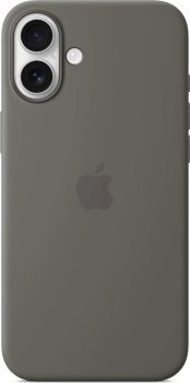 Apple iPhone 16 Plus Silicone Case with MagSafe stone gray Apple iPhone 16 Plus Silicone Case with MagSafe stone gray