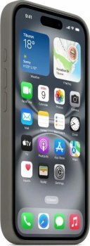 Apple iPhone 16 Plus Silicone Case with MagSafe stone gray Apple iPhone 16 Plus Silicone Case with MagSafe stone gray