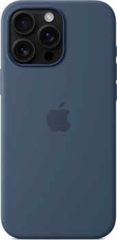 Apple iPhone 16 Pro Max Silicone Case with MagSafe denim Apple iPhone 16 Pro Max Silicone Case with MagSafe denim