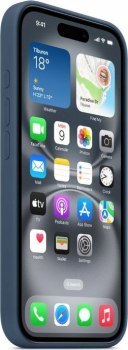 Apple iPhone 16 Pro Max Silicone Case with MagSafe denim Apple iPhone 16 Pro Max Silicone Case with MagSafe denim