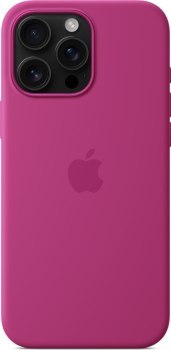 Apple iPhone 16 Pro Max Silicone Case with MagSafe fuchsia Apple iPhone 16 Pro Max Silicone Case with MagSafe fuchsia