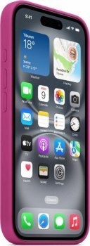 Apple iPhone 16 Pro Max Silicone Case with MagSafe fuchsia Apple iPhone 16 Pro Max Silicone Case with MagSafe fuchsia