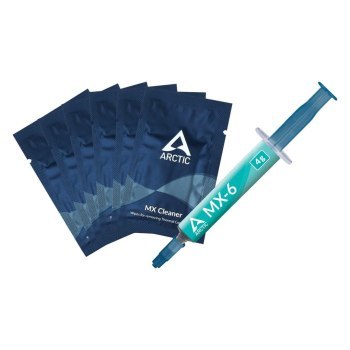 Arctic MX-6 pasta termoprzewodząca, z chusteczkami czyszczącymi - 4g Arctic MX-6 pasta termoprzewodząca, z chusteczkami czyszczącymi - 4g