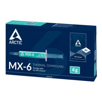 Arctic MX-6 pasta termoprzewodząca, z chusteczkami czyszczącymi - 4g Arctic MX-6 pasta termoprzewodząca, z chusteczkami czyszczącymi - 4g