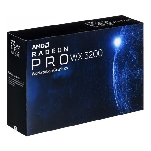 Karta graficzna AMD Radeon Pro WX 3200 4GB GDDR5, 4x Mini-DisplayPort, 50W, PCI Gen3 x16 Karta graficzna AMD Radeon Pro WX 3200 4GB GDDR5, 4x Mini-DisplayPort, 50W, PCI Gen3 x16