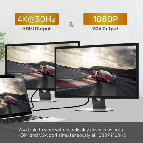 UNITEK HUB 8W1 USB3.1 TYP-C, PD 100W, D1019A UNITEK HUB 8W1 USB3.1 TYP-C, PD 100W, D1019A