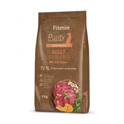 FITMIN Purity GF Adult Beef - sucha karma dla psów dorosłych - 2kg FITMIN Purity GF Adult Beef - sucha karma dla psów dorosłych - 2kg