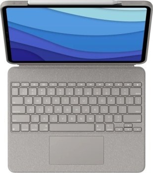 Klawiatura Logitech Combo Touch 12.9inch Piaskowy (920-010258) Klawiatura Logitech Combo Touch 12.9inch Piaskowy (920-010258)