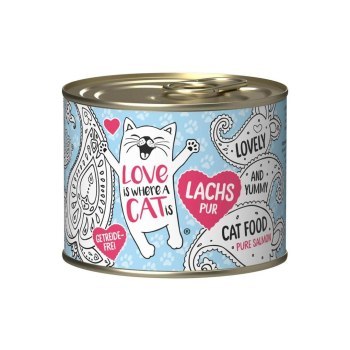 Love is where a cat is® z czystym łososiem 190g Love is where a cat is® z czystym łososiem 190g