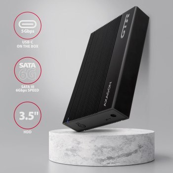 Obudowa zewnętrzna Axagon do dysków HDD 3,5" SATA 3.1 (6Gbit/s) / USB3.2 Gen1 Obudowa zewnętrzna Axagon do dysków HDD 3,5" SATA 3.1 (6Gbit/s) / USB3.2 Gen1