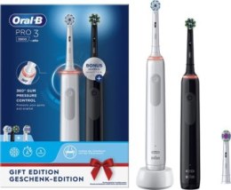 Szczoteczki - Oral-B Pro 3 3900 Duo Black/White