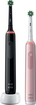 Szczoteczki - Oral-B Pro 3 3900N Duo Black/Pink