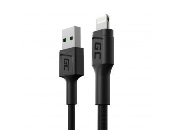GREEN CELL KABEL KABGC24 GC POWERSTREAM USB-A - LIGHTNING 30CM SZYBKIE ŁADOWANIE GREEN CELL KABEL KABGC24 GC POWERSTREAM USB-A - LIGHTNING 30CM SZYBKIE ŁADOWANIE