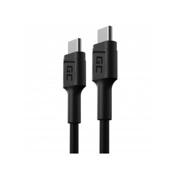 GREEN CELL KABEL KABGC31 GC POWERSTREAM USB-C - USB-C 30CM POWER DELIVERY 60W ULTRA CHARGE QC 3.0 GREEN CELL KABEL KABGC31 GC POWERSTREAM USB-C - USB-C 30CM POWER DELIVERY 60W ULTRA CHARGE QC 3.0