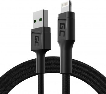 Green Cell PowerStream USB-A - Lightning (szybkie ładowanie) 2.4A 1.2m czarny Green Cell PowerStream USB-A - Lightning (szybkie ładowanie) 2.4A 1.2m czarny
