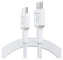 Green Cell PowerStream USB-C Typ C 1,2m, Power Delivery 60W, Quick Charge 3.0 Biały