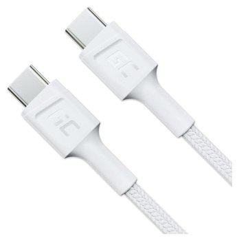 Green Cell PowerStream USB-C Typ C 1,2m, Power Delivery 60W, Quick Charge 3.0 Biały Green Cell PowerStream USB-C Typ C 1,2m, Power Delivery 60W, Quick Charge 3.0 Biały