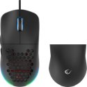 Rampage Mysz BLINK gamingowa USB RGB sensor optyczny RGB Czarna 12800 dpi