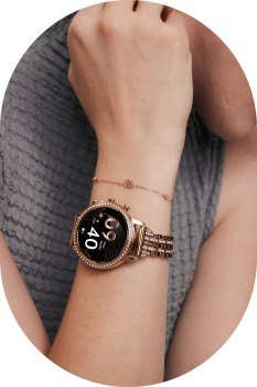 Smartwatch damski Manta Diamond Lusso srebrny + bransoletka YES Smartwatch damski Manta Diamond Lusso srebrny + bransoletka YES