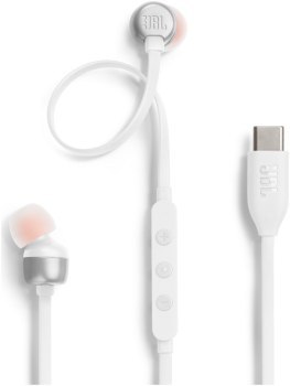 Słuchawki - JBL T310C Białe Słuchawki - JBL T310C Białe
