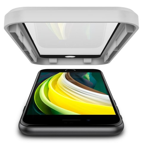 Spigen Alm Glass FC - Szkło hartowane do iPhone SE (2022 / 2020) / 8 / 7 (Czarna ramka) Spigen Alm Glass FC - Szkło hartowane do iPhone SE (2022 / 2020) / 8 / 7 (Czarna ramka)