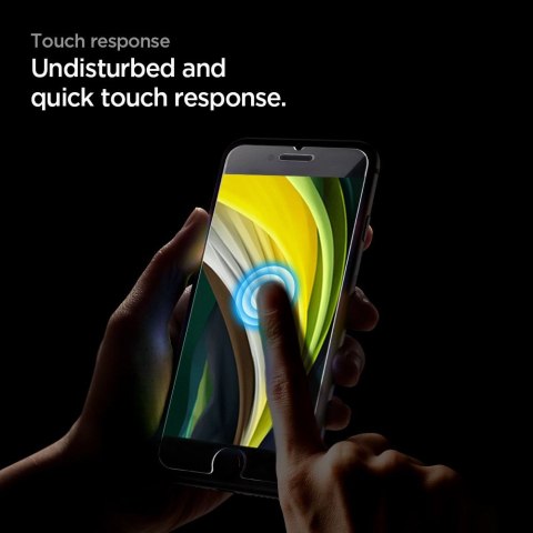 Spigen Alm Glass FC - Szkło hartowane do iPhone SE (2022 / 2020) / 8 / 7 (Czarna ramka) Spigen Alm Glass FC - Szkło hartowane do iPhone SE (2022 / 2020) / 8 / 7 (Czarna ramka)