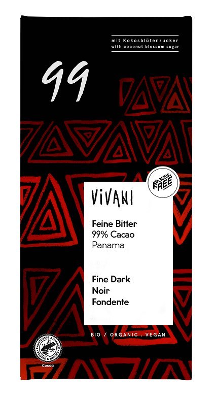 CZEKOLADA GORZKA 99 % BIO 80 g - VIVANI CZEKOLADA GORZKA 99 % BIO 80 g - VIVANI