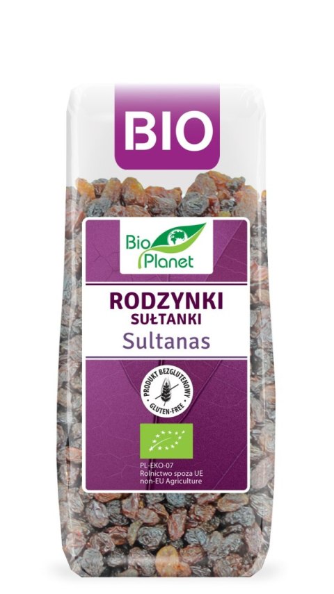 RODZYNKI SUŁTANKI BEZGLUTENOWE BIO 200 g - BIO PLANET RODZYNKI SUŁTANKI BEZGLUTENOWE BIO 200 g - BIO PLANET