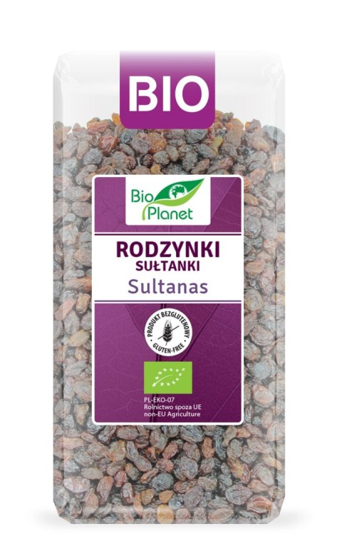 RODZYNKI SUŁTANKI BEZGLUTENOWE BIO 400 g - BIO PLANET RODZYNKI SUŁTANKI BEZGLUTENOWE BIO 400 g - BIO PLANET