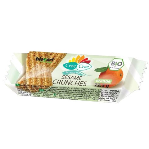 SEZAMKI POMARAŃCZOWE BIO 22,5 g - CROC-CRAC (BIOVERI) SEZAMKI POMARAŃCZOWE BIO 22,5 g - CROC-CRAC (BIOVERI)