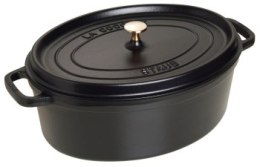 STAUB Garnek żeliwny owalny 4 2l czarny