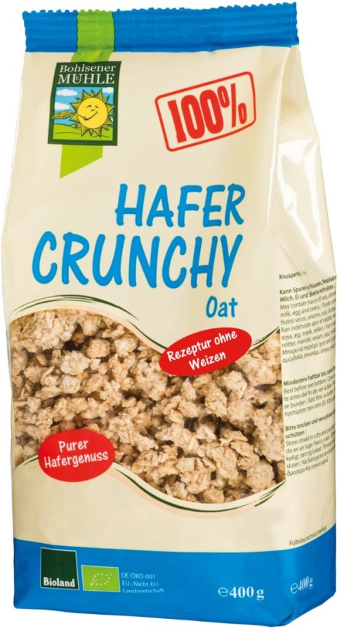 CRUNCHY OWSIANE BIO 400 g - BOHLSENER MUEHLE CRUNCHY OWSIANE BIO 400 g - BOHLSENER MUEHLE