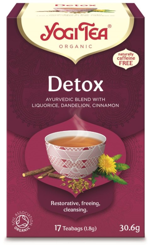 HERBATKA DETOX BIO (17 x 1,8 g) 30,6 g - YOGI TEA HERBATKA DETOX BIO (17 x 1,8 g) 30,6 g - YOGI TEA