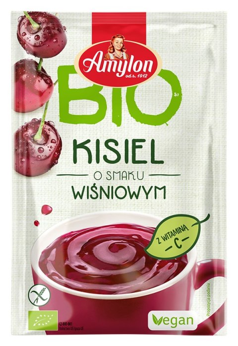 KISIEL INSTANT O SMAKU WIŚNIOWYM BEZGLUTENOWY BIO 30 g - AMYLON KISIEL INSTANT O SMAKU WIŚNIOWYM BEZGLUTENOWY BIO 30 g - AMYLON