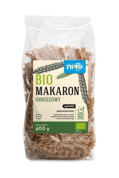 MAKARON (ORKISZOWY RAZOWY) SPIRELLI BIO 400 g - NIRO MAKARON (ORKISZOWY RAZOWY) SPIRELLI BIO 400 g - NIRO