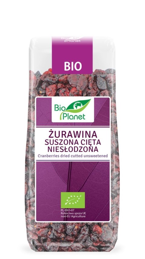 ŻURAWINA SUSZONA CIĘTA NIESŁODZONA BIO 100 g - BIO PLANET ŻURAWINA SUSZONA CIĘTA NIESŁODZONA BIO 100 g - BIO PLANET