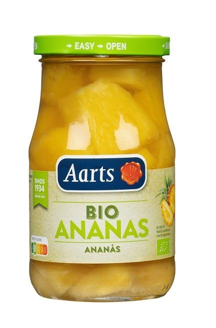 ANANAS KAWAŁKI W LEKKIM SYROPIE BIO 350 g (190 g) (SŁOIK) - AARTS ANANAS KAWAŁKI W LEKKIM SYROPIE BIO 350 g (190 g) (SŁOIK) - AARTS