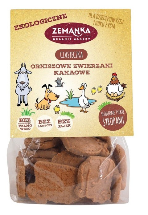 CIASTKA ORKISZOWE Z KAKAO ZWIERZAKI BIO 100 g - ZEMANKA CIASTKA ORKISZOWE Z KAKAO ZWIERZAKI BIO 100 g - ZEMANKA