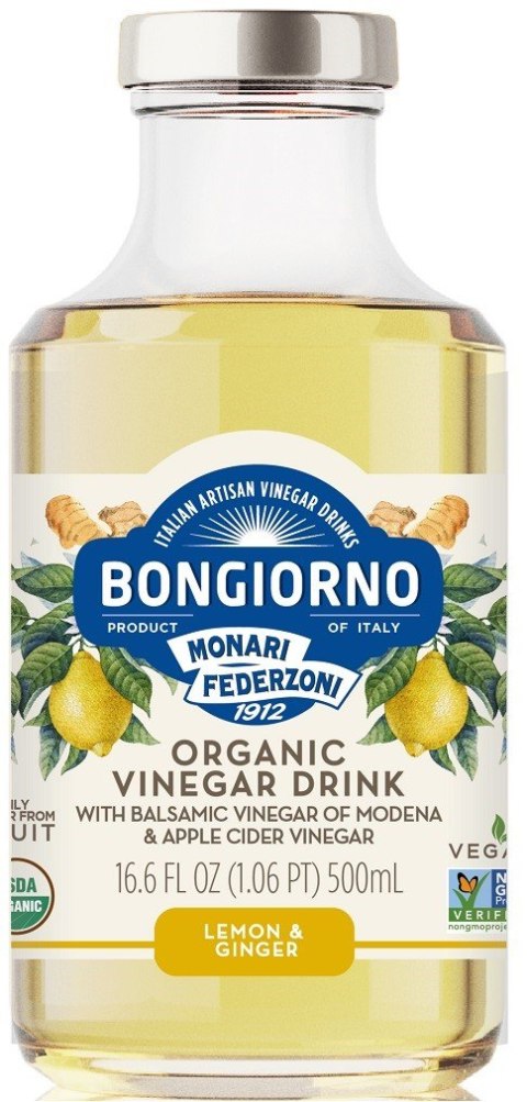 NAPÓJ O SMAKU CYTRYNOWO - IMBIROWYM Z OCTEM BALSAMICZNYM Z MODENY BIO 500 ml - BONGIORNO NAPÓJ O SMAKU CYTRYNOWO - IMBIROWYM Z OCTEM BALSAMICZNYM Z MODENY BIO 500 ml - BONGIORNO