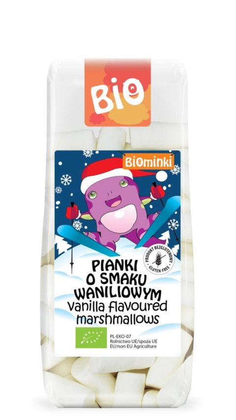 PIANKI O SMAKU WANILIOWYM BEZGLUTENOWE BIO 120 g - BIOMINKI (EDYCJA ŚWIĄTECZNA)(PRODUKT SEZONOWY) PIANKI O SMAKU WANILIOWYM BEZGLUTENOWE BIO 120 g - BIOMINKI (EDYCJA ŚWIĄTECZNA)(PRODUKT SEZONOWY)