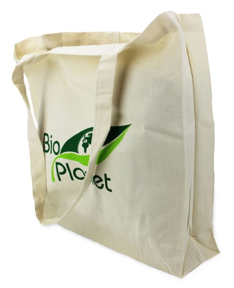 TORBA NA ZAKUPY Z DNEM I BOKAMI (BAWEŁNIANA) Z LOGO BIO PLANET TORBA NA ZAKUPY Z DNEM I BOKAMI (BAWEŁNIANA) Z LOGO BIO PLANET