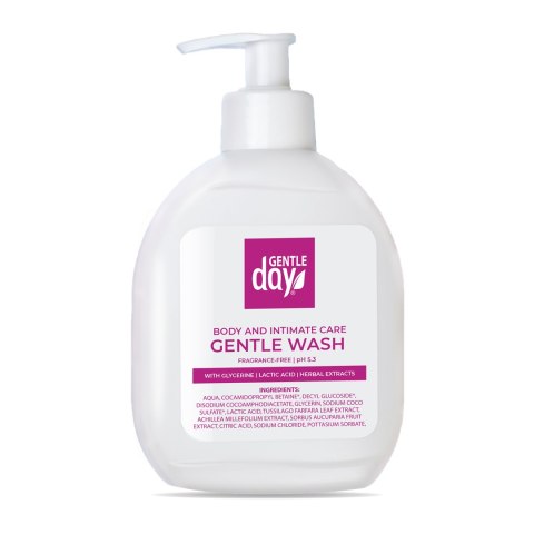 ŻEL DO HIGIENY INTYMNEJ Z KWASEM MLEKOWYM I EKSTRAKTAMI Z ZIÓŁ 250 ml - GENTLE DAY ŻEL DO HIGIENY INTYMNEJ Z KWASEM MLEKOWYM I EKSTRAKTAMI Z ZIÓŁ 250 ml - GENTLE DAY