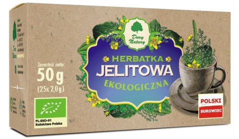 HERBATKA JELITOWA BIO (25 x 2 g) 50 g - DARY NATURY HERBATKA JELITOWA BIO (25 x 2 g) 50 g - DARY NATURY