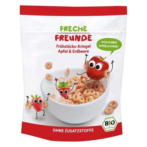 KÓŁKA ZBOŻOWE JABŁKO - TRUSKAWKA OD 1 ROKU ŻYCIA BIO 125 g - FRECHE FREUNDE KÓŁKA ZBOŻOWE JABŁKO - TRUSKAWKA OD 1 ROKU ŻYCIA BIO 125 g - FRECHE FREUNDE