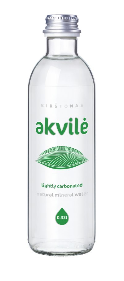 NATURALNA WODA MINERALNA LEKKO GAZOWANA 330 ml (SZKŁO) - AKVILE NATURALNA WODA MINERALNA LEKKO GAZOWANA 330 ml (SZKŁO) - AKVILE