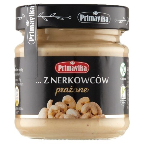 PASTA Z PRAŻONYCH ORZECHÓW NERKOWCA BEZGLUTENOWA 185 g - PRIMAVIKA PASTA Z PRAŻONYCH ORZECHÓW NERKOWCA BEZGLUTENOWA 185 g - PRIMAVIKA