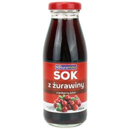 SOK Z ŻURAWINY 100 % 250 ml - NATURAVENA