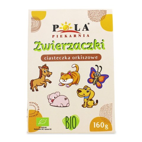 CIASTKA KRUCHE ORKISZOWE ZWIERZACZKI BIO 160 g - POLA CIASTKA KRUCHE ORKISZOWE ZWIERZACZKI BIO 160 g - POLA